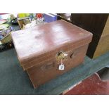 Old leather suitcase