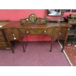 Regency mahogany serpentine fronted sideboard