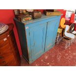 Old painted pine cupboard