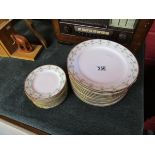 Collection of Limoges plates and side plates