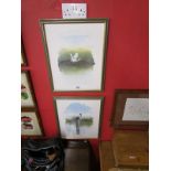 Pair of L/E & signed Florida Everglades prints by Vallez