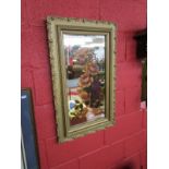 Gilt framed and painted mirror