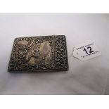 Decorative silver card case