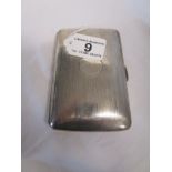 Silver cigarette case - Approx 177g