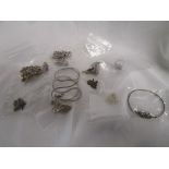 Bag of silver jewellery