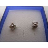 Pair of 18ct diamond studs