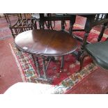 Miniature mahogany Sutherland table