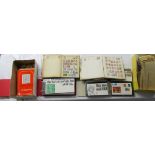 Stamps - Box to in include 8 albums, FDC's, loose in envelopes and QV specialist catalogue