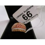 Gold diamond & multi gem set ring