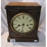 Antique walnut mantle clock A/F