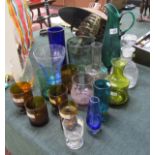 Large collection of 70's glass including a range of Italian prototypes