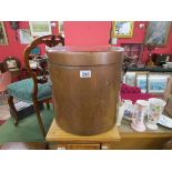 Very large copper cooking pot with cover
