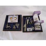 Box of costume jewellery to include silver