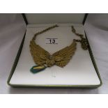 Egyptian revival winged Pharaoh