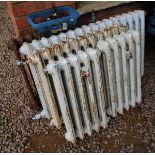 4 vintage cast iron radiators