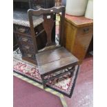 Early oak country chair