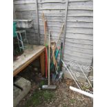 Collection of garden tools etc