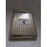 Silver cigarette case, Continental hallmark