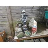 Collection of garden ornaments