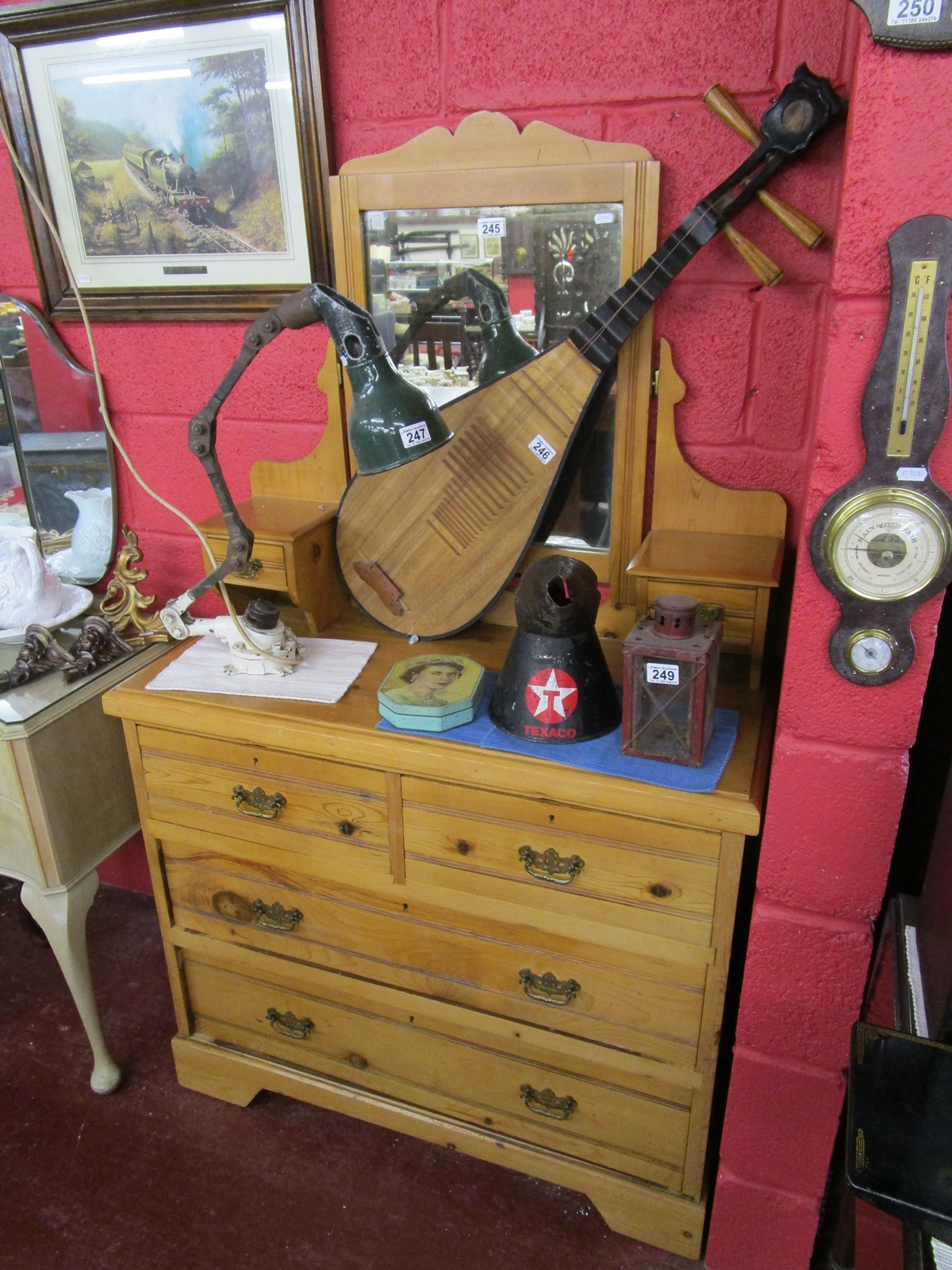 Edwardian pine dressing chest