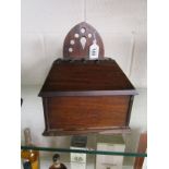 Mahogany candle box