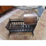 Antique rocking cot