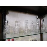 9 glass decanters