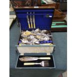 Boxed fish knife, fork and other flatware