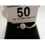 Gold diamond solitaire ring