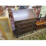 Georgian oak bureau