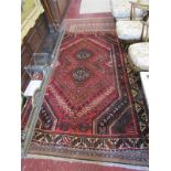 Patterned wool rug