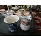 2 Oriental vases & old jug