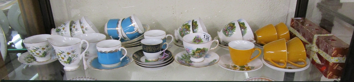 Shelf of china to include Noritake