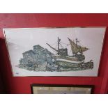 Large retro print - Trawler