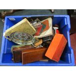 Box of collectables to include watches, medal & cufflinks