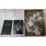 Coins - Tray of QV onwards to include 2008 UK emblems commemorative pack