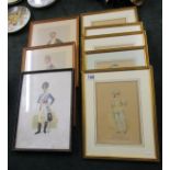 Early hand coloured theatre & Spy prints - More details with lot