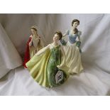 3 Royal Doulton figures - HN2398, HN4240 & another