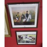 2 L/E signed racing prints - 1 by David French