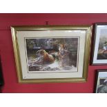 L/E signed print - Tigers by Dorothy Buxton Hyde