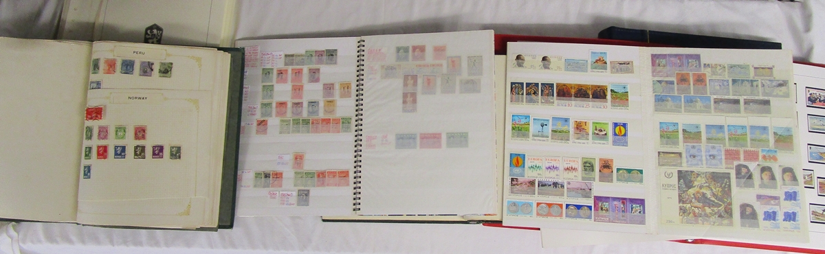 Stamps - 5 albums & 3 stockbooks of All World, many mint with some Commonwealth