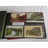 Folder of old postcards to include Stratford-upon-Avon
