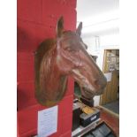 Heavy cast iron horse head
