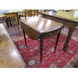 Early Victorian mahogany drop-leaf occasional table