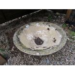 Circular stone planter