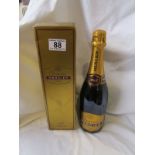 Boxed bottle of Mercier Champagne