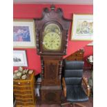 Mahogany & inlaid 8 day Grandfather clock - by Thomas Tansley of Birmingham