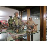 2 Capodimonte figurines - 1 A/F