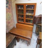 Oak cabinet, chest of drawers and nest of tables made at the Gordon Russell factory by Pete Boyes