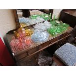 Various glass dressing table sets